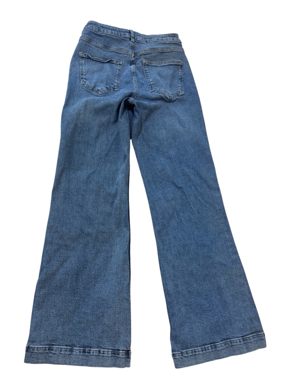 Pilcro High-Rise Wide-Leg Jeans in Medium Blue - Picture 6 of 7